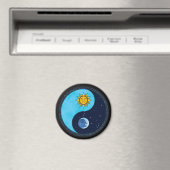 Sun Moon Yin Yang Symbol Magnet (In Situ (Geschirrspüler))