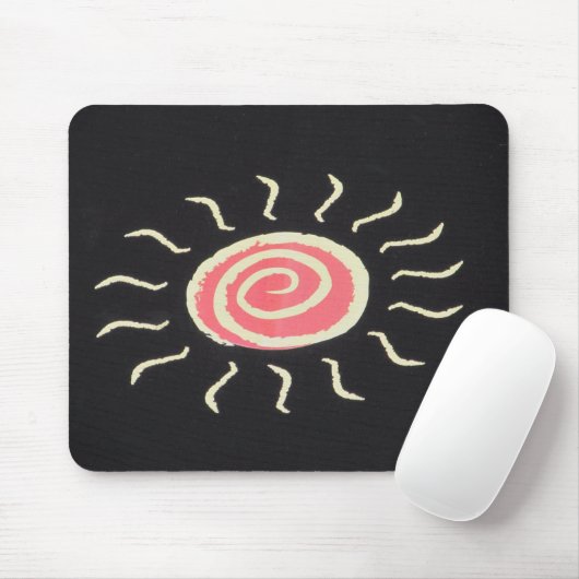 Sun Mouse Pad Mousepad (Mit Mouse)