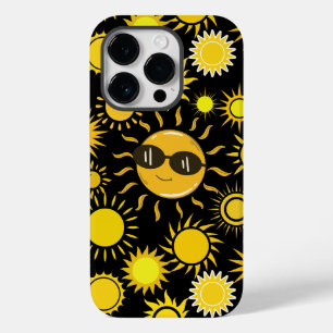 Sun Muster 01 Schwarze BG Case-Mate iPhone 14 Pro Hülle