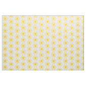Sun Muster 02 - Bernstein auf Weiß Stoff (Yard (91,4 cm))