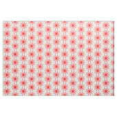 Sun Muster 02 - Rot auf Weiß Stoff (Yard (91,4 cm))