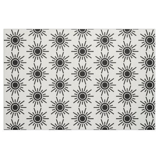 Sun Muster 02 - Schwarz Stoff (Fat Quarter (45,7 x 55,9 cm))