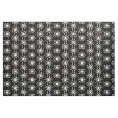 Sun Muster 02 - Weiß auf Schwarz Stoff (Yard (91,4 cm))