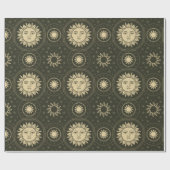 Sun-Muster Geschenkpapier (Flach)