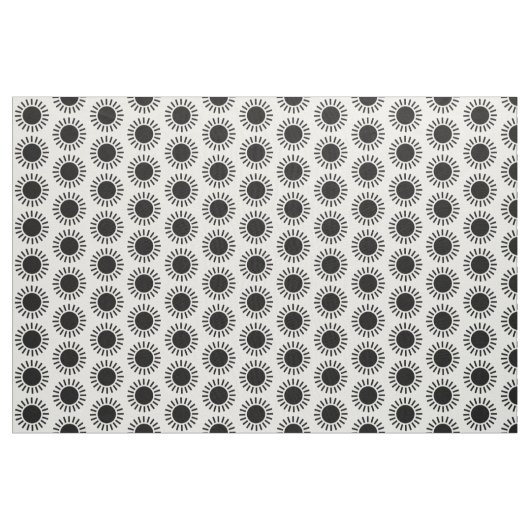 Sun Muster - Schwarz Stoff (Yard (91,4 cm))