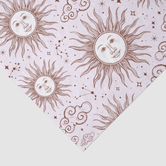 Sun-Muster Seidenpapier (Detail)