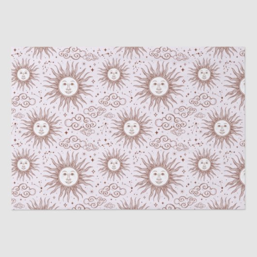 Sun-Muster Seidenpapier (Vorderseite)