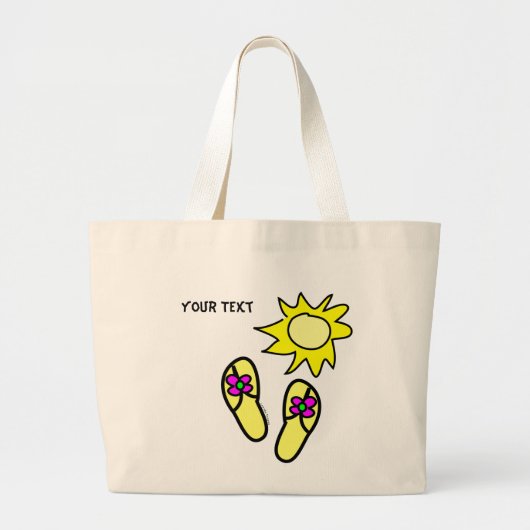 Sun n' Flip Flops Beach Tasche (Vorne)