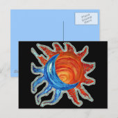 Sun N Moon Postkarte (Vorne/Hinten)