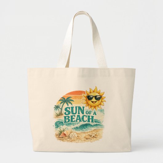 Sun of a Beach Jumbo Stoffbeutel (Vorne)