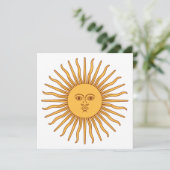 Sun of May (Argentiniische Sun Card) Karte (Stehend Vorderseite)