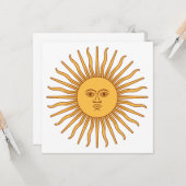 Sun of May (Argentiniische Sun Card) Karte (Vorderseite/Rückseite Beispiel)