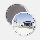 Sun Oil Station Magnet (Vorderseite/Rückseite)