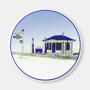 Sun Oil Station Magnet