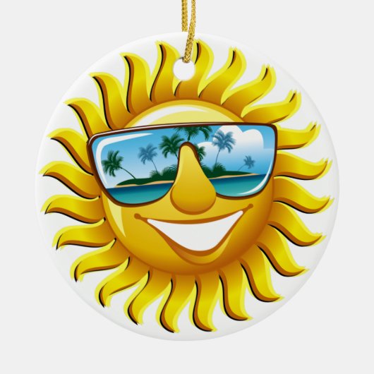 SUN Ornamenet Keramik Ornament (Vorne)