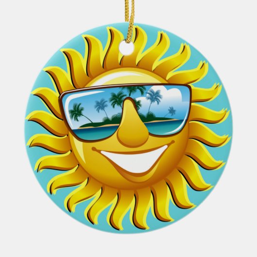 SUN Ornamenet Keramik Ornament (Vorne)