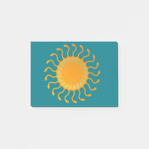 Sun Ornament Design Post-it Klebezettel