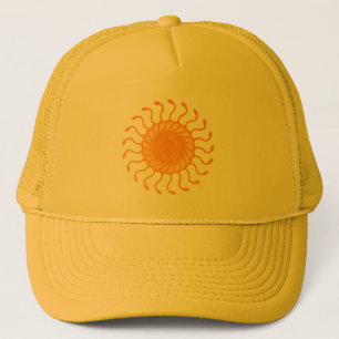 Sun Ornament Design Truckerkappe