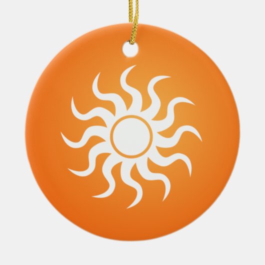 Sun-Ornamente Keramik Ornament (Vorne)
