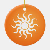 Sun-Ornamente Keramik Ornament (Hinten)
