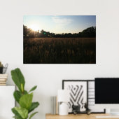 Sun Over Field #4156 Poster (Heimbüro)