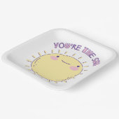 Sun Paper Plate Pappteller (Gewinkelt)