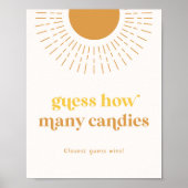 Sun Party Game Sign | Raten Sie mal, die Kanadier Poster (Vorne)