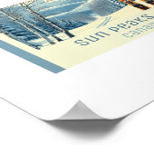 Sun Peaks BC Canada ski resort  Poster (Ecke)
