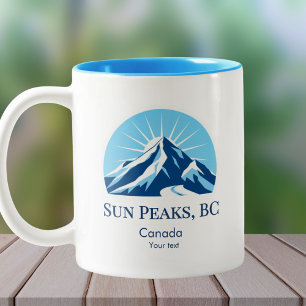 Sun Peaks British Columbia Kanada Ski-Souvenir Zweifarbige Tasse