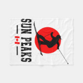 Sun Peaks Canada Ski Resort Rocky Mountains Canadi Fleecedecke (Vorderseite (Horizontal))