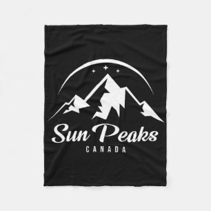 Sun Peaks Canada Ski Resort Skifahren Snowboarden Fleecedecke