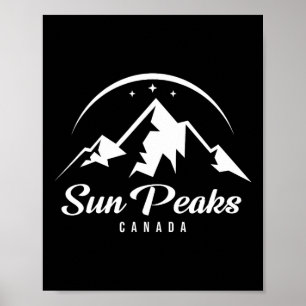 Sun Peaks Canada Ski Resort Skifahren Snowboarden Poster
