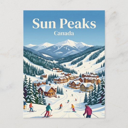 Sun Peaks Kanada Postkarte (Vorderseite)