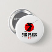 Sun Peaks Kanada Skigebiet Rocky Mountains Kanada Button (Vorne & Hinten)