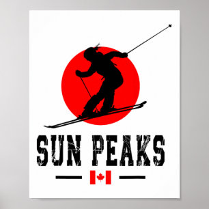 Sun Peaks Kanada Skigebiet Rocky Mountains Kanada Poster
