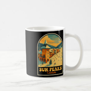 Sun Peaks Kanada Vintages Design Retro Ski Village Kaffeetasse