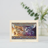 Sun Pferd, Mondpferd Postkarte (Stehend Vorderseite)