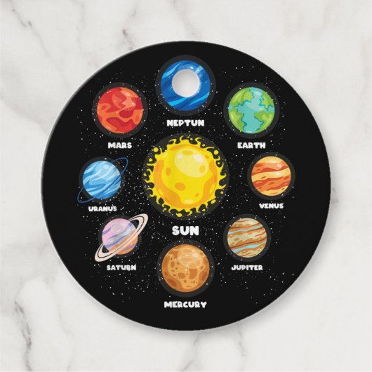 Sun Planets Outer Space Scientists Astronaut Space Geschenkanhänger (Vorderseite)