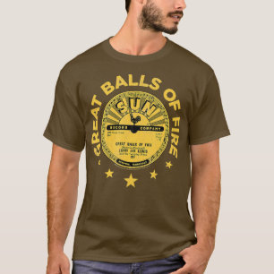 Sun Platten Jerry Lee Lewis Große Brandmauern T-Shirt