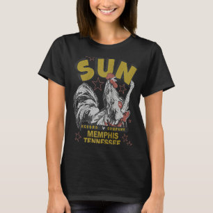 Sun Platten Rockabilly Rooster Raglan T-Shirt