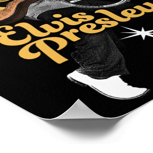 Sun Platten X Elvis Presley Tanz mit Sternen Poster (Ecke)