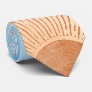 Sun Portrait Retro Custom Necktie Krawatte