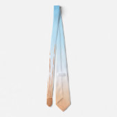Sun Portrait Retro Custom Necktie Krawatte (Rückseite)