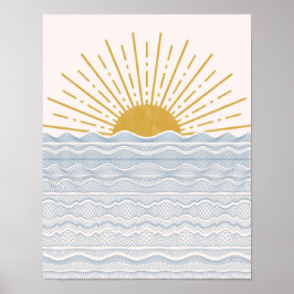 Sun Poster, Sun Wall Art, Sunrise Poster, Sun Prin Poster