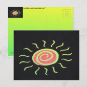 Sun Postkarte (Vorne/Hinten)
