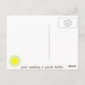 Sun Postkarte (Rückseite)