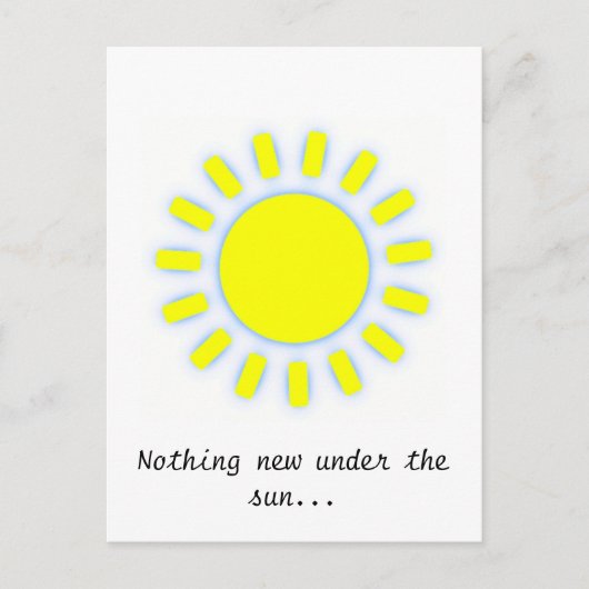 Sun Postkarte (Vorderseite)