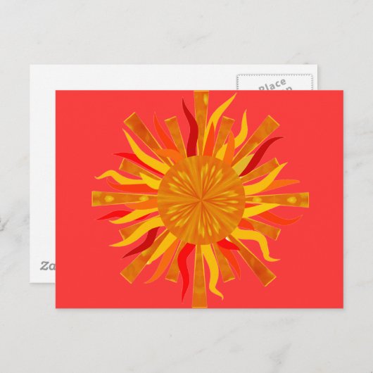 Sun Postkarte (Vorne/Hinten)