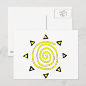 Sun Postkarte (Vorne/Hinten)
