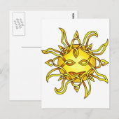 Sun Postkarte (Vorne/Hinten)
